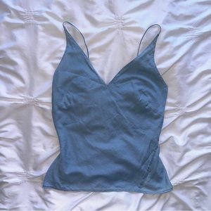 J Brand Lucy Cami in Graceful, light blue cami